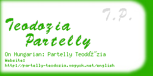 teodozia partelly business card